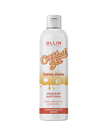 Ollin Cocktail Bar Honey Cocktail Shampoo - Крем-шампунь для волос "Медовый коктейль" эластичность волос 400 мл - hairs-russia.ru